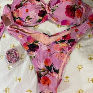 Victoria's Secret Floral Pink Bra Set